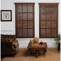 Cut-to-Width Dark Oak 2in. Cordless Faux Wood Blind P76610