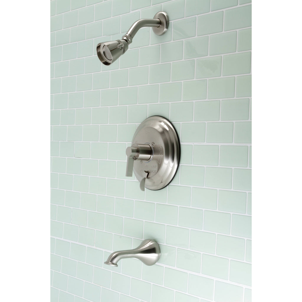 Antique Brass Tub and Shower Faucet V3428