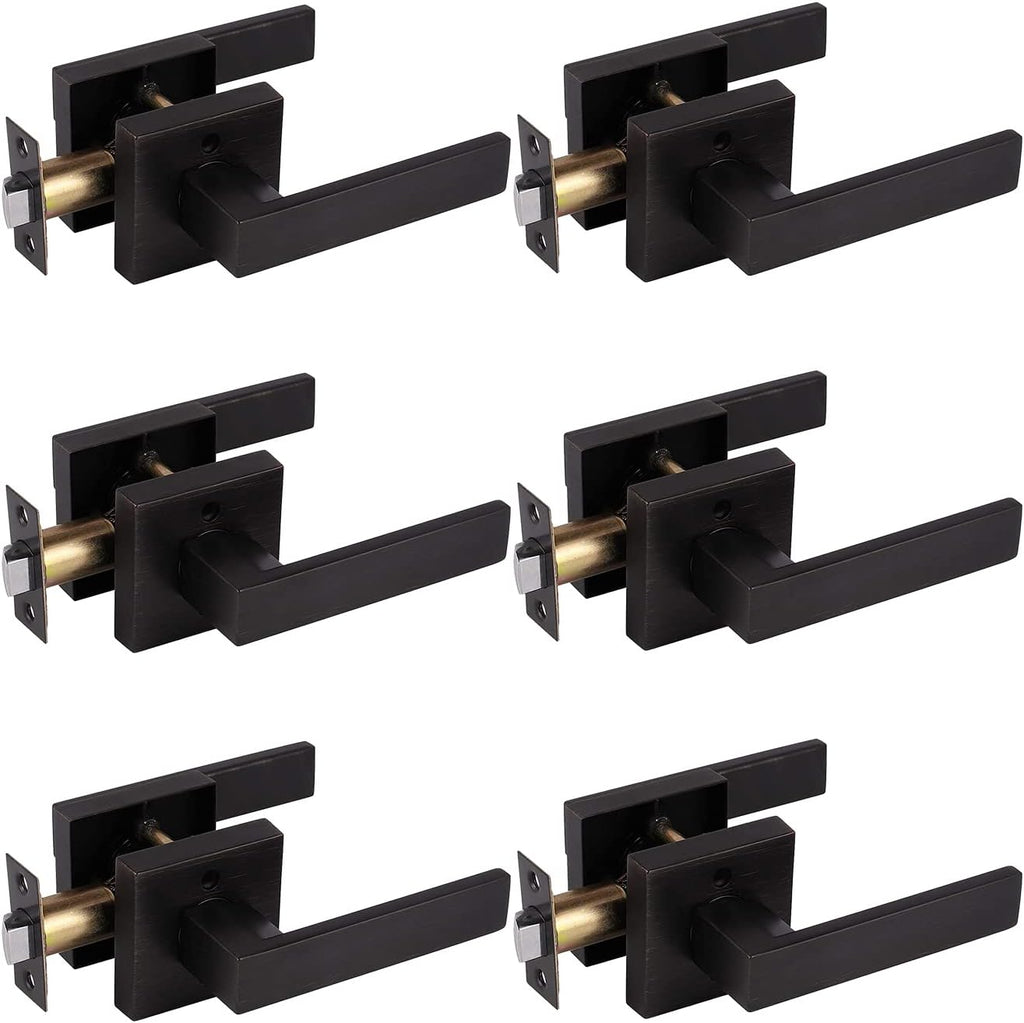 Brushed Bronze Zinc Alloy Door Lever Lock Z240595