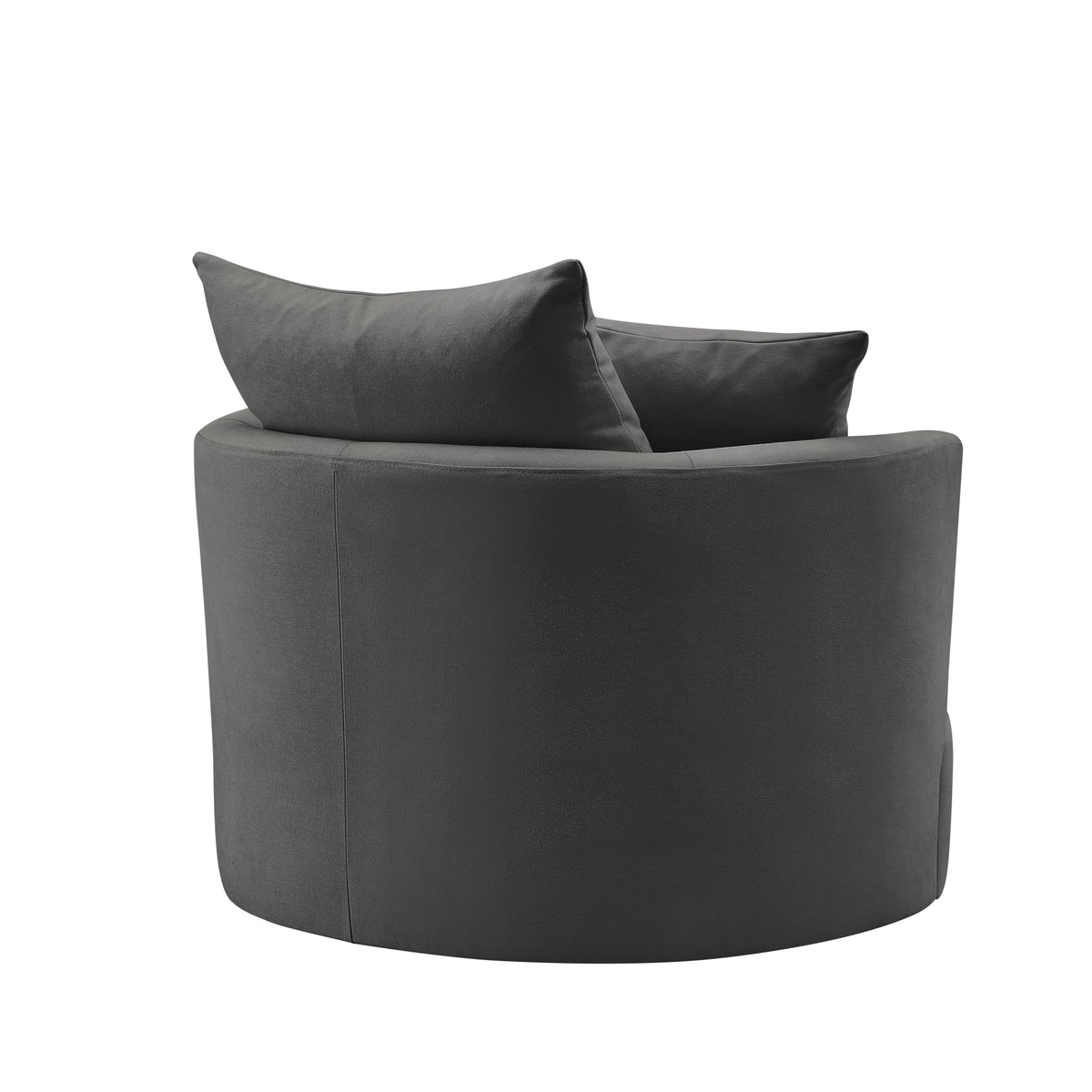 Charcoal Linen 360 Swivel Accent Chair C422