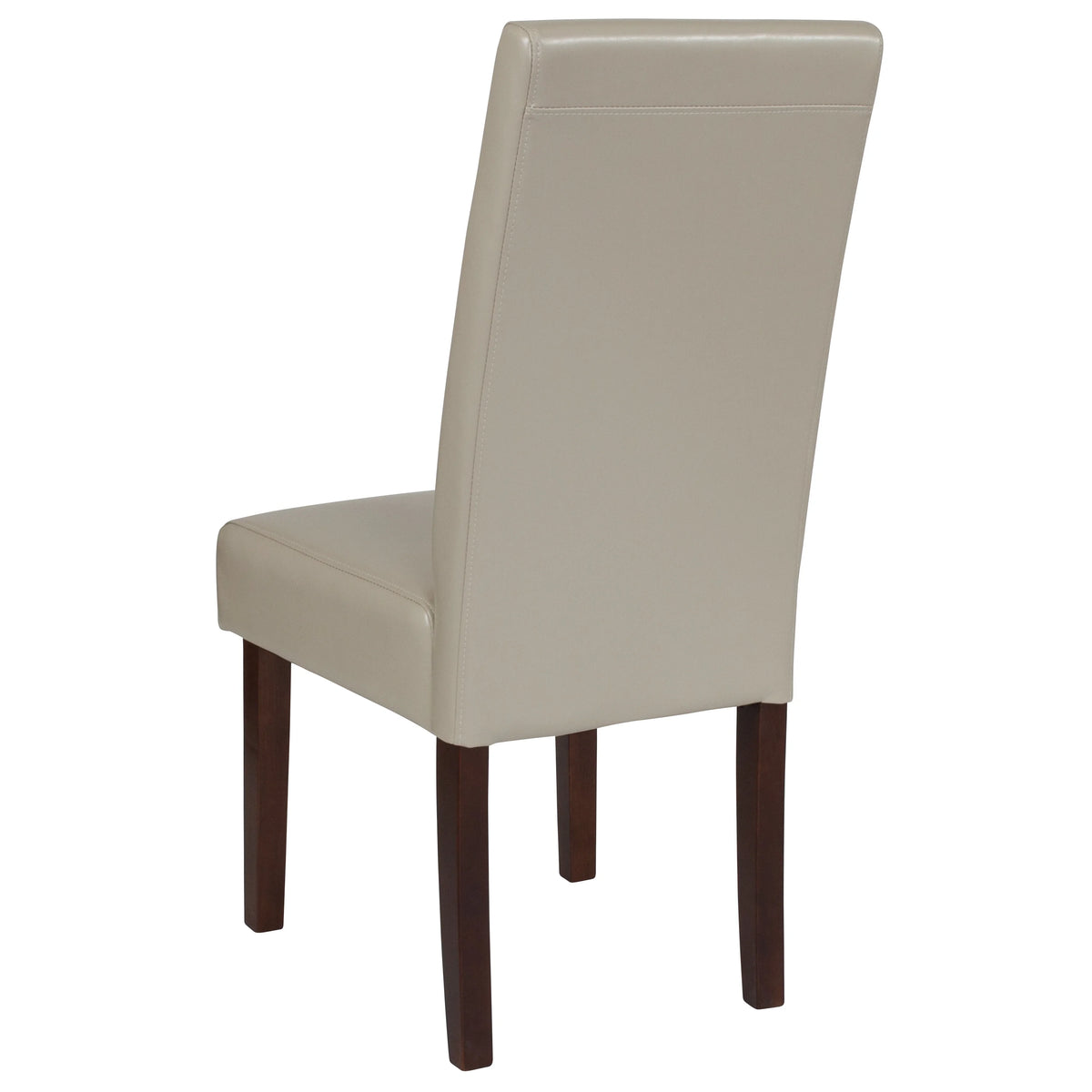 Beige Faux Leather Panel Back Parsons Dining Chair, Set of 4 G5100