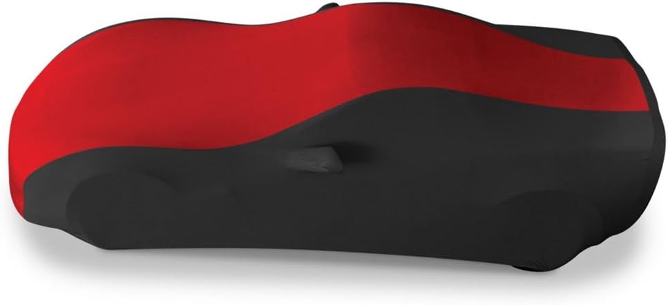 Blue/Black Stretch Satin Indoor Car Cover W47724