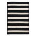 Black White Stripe Rug Y10896