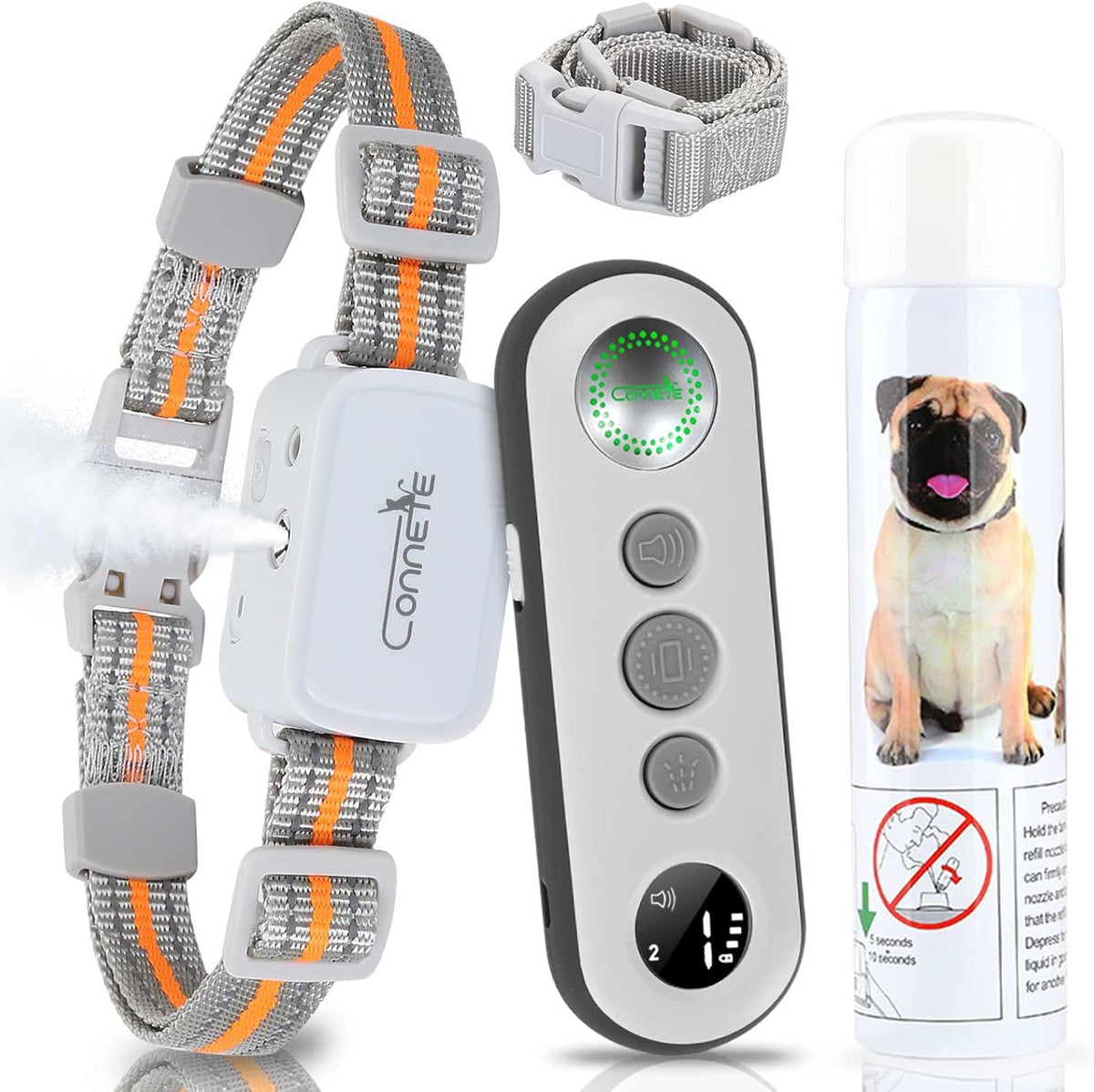 Citronella Bark Collar with Remote, Spray Refill, Pack of 2 D7595