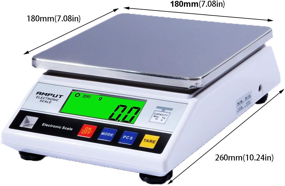 5kg x 0.1g Digital Electronic Balance Scale W68793