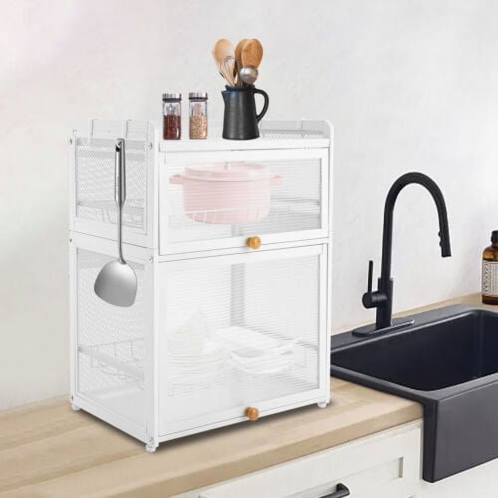 3-Tier Dish Drying Rack with Cutlery Holder D8596