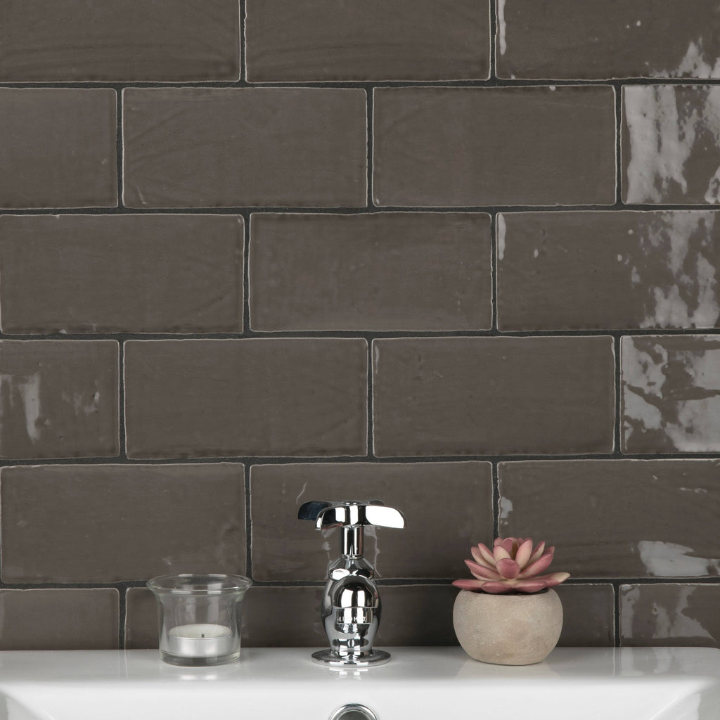 3x22 x 6x22 Ceramic Wall Subway Tile, Case 44 Tiles Q114