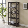 Sable Brown Metal Bookcase Z97031