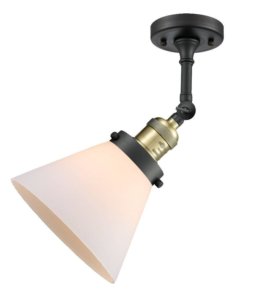 Large Cone-1 Light Semi-Flush Mount B7793