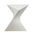 White Triangular Side Table G5179