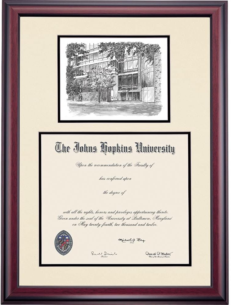 14 x 17 Black/Gold Mat Diploma Frame C98916
