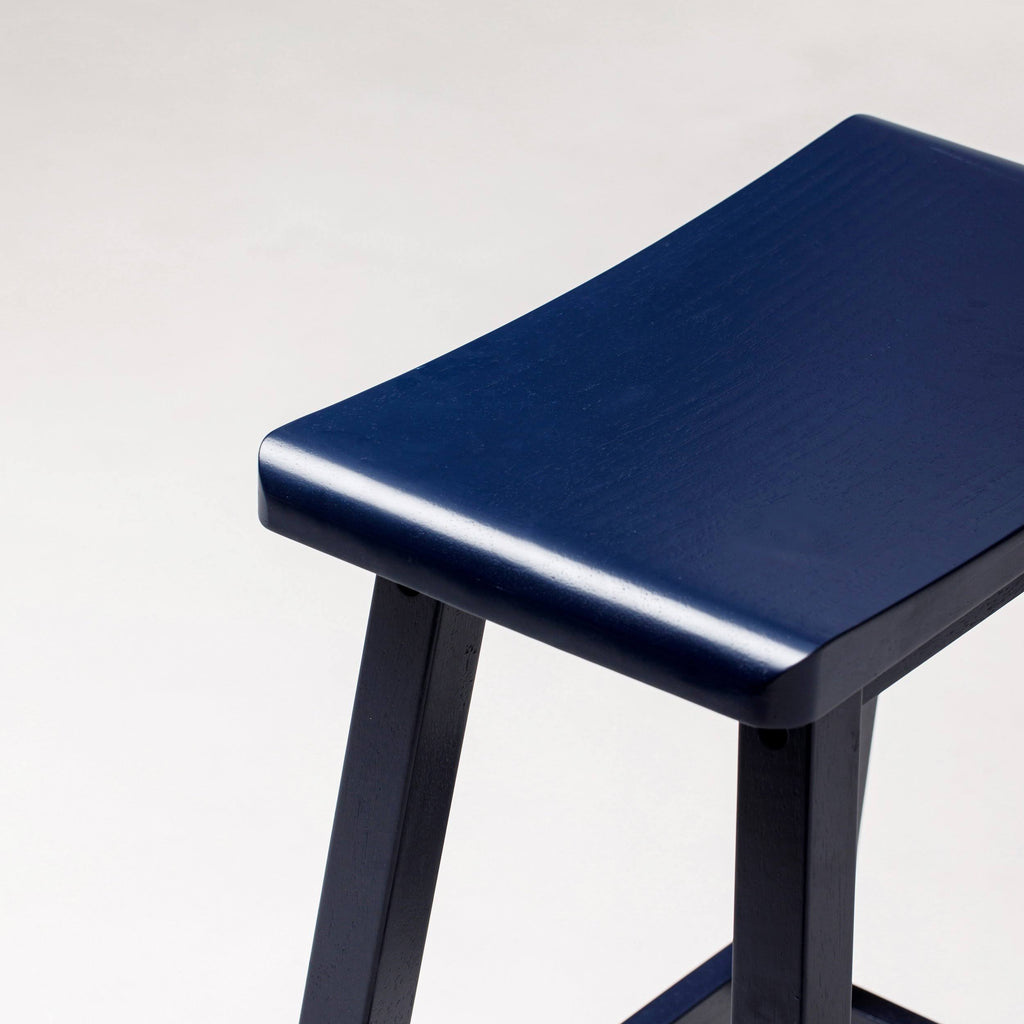 White Saddle Stool R19236