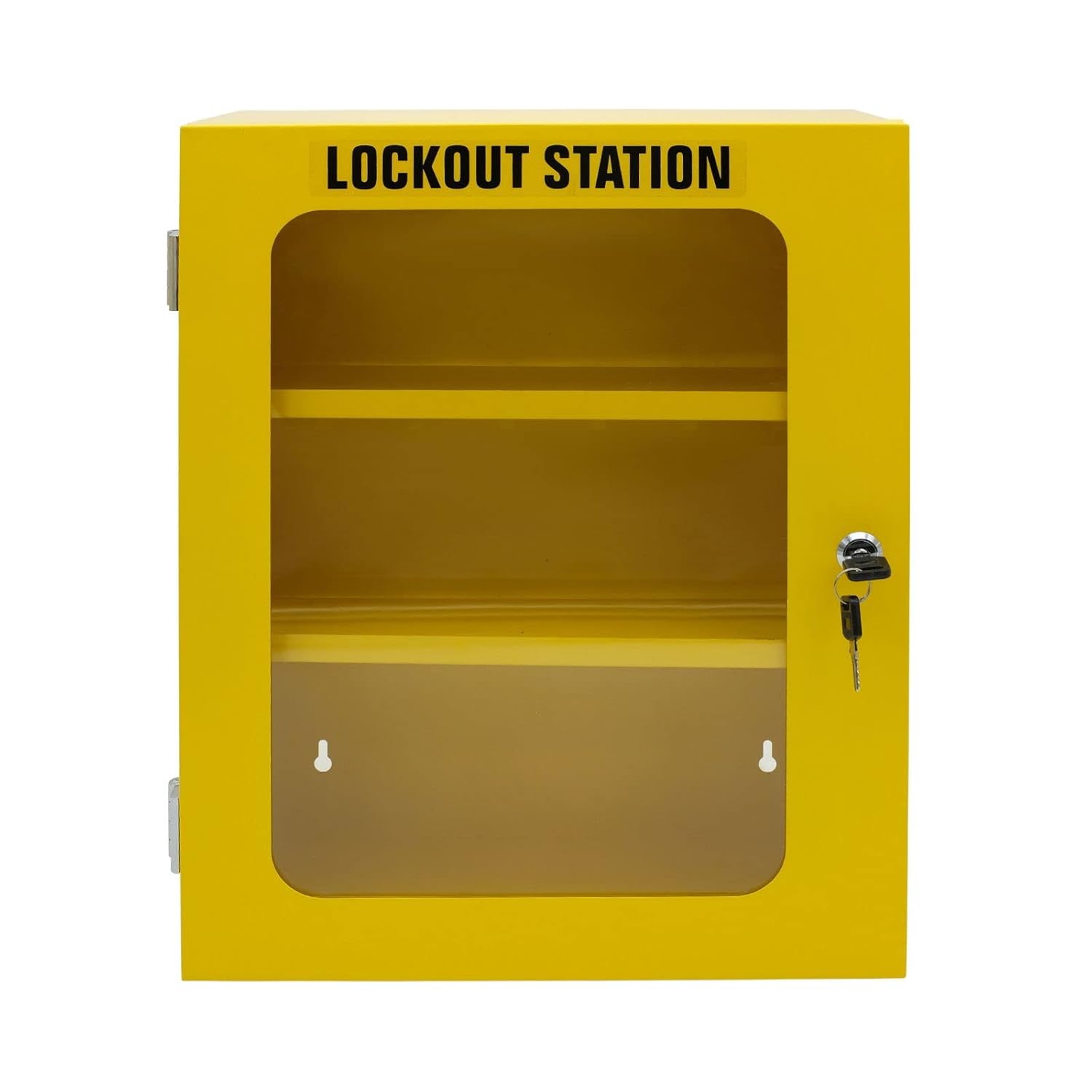 Lockout Tagout Storage Cabinet, 69 Piece Wall-Mountable Station I237