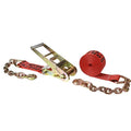 Red Ratchet Strap with Chain Extension S95406