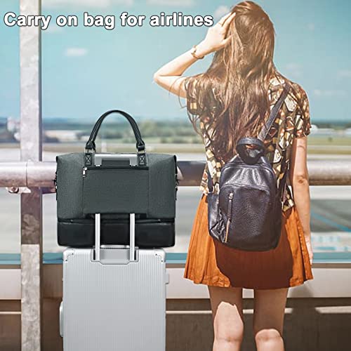 Travel Weekender Bag with Shoe Compartment X29457
