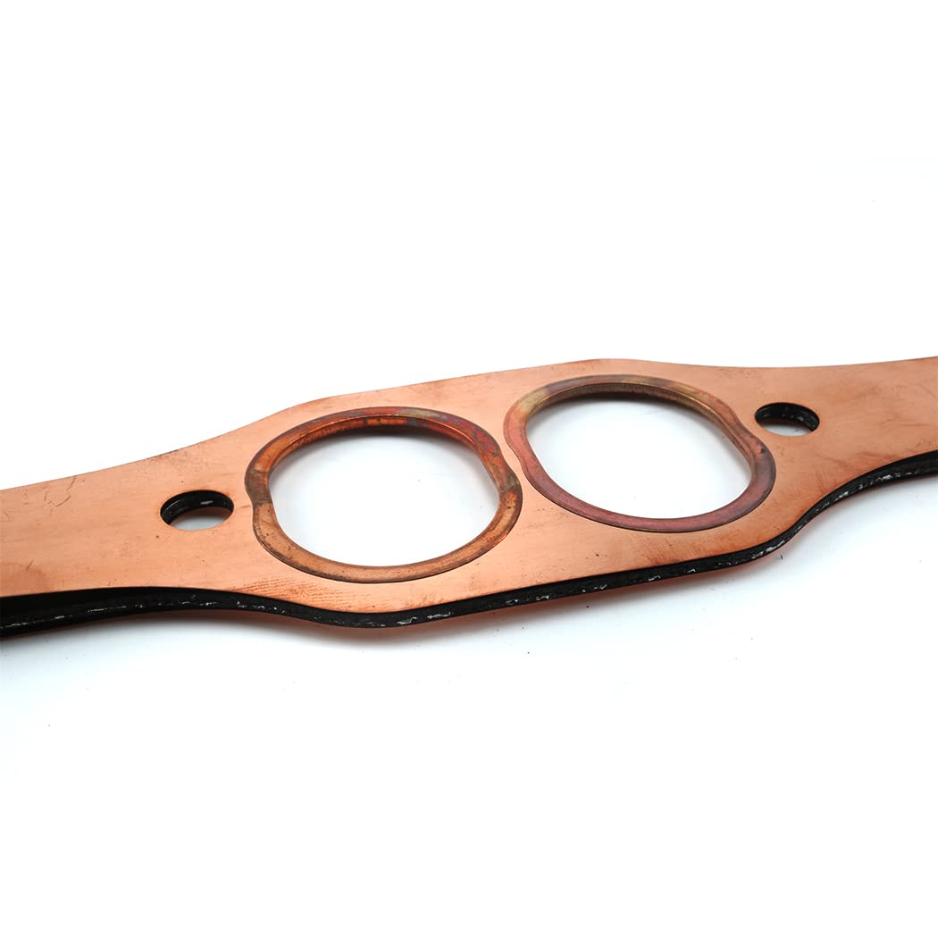 Oval Port Copper Exhaust Gaskets for Chevy SB 327 305 383 I234533