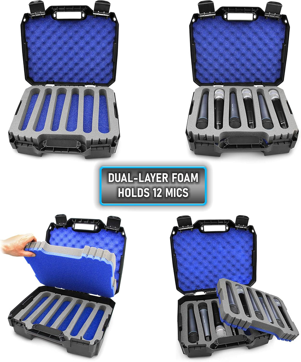 Wireless Microphone System Hard Case, Pack of 2 V4274