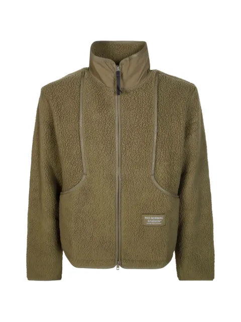 Pas Normal Studios Off-Race Pile logo-patch jacket