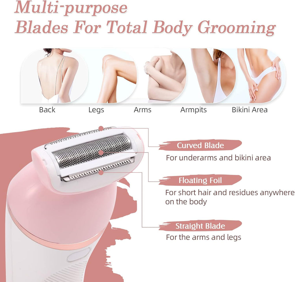 2-in-1 Rechargeable Electric Shaver for Women Z51092