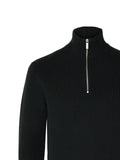 SELECTED sweater with a short zip