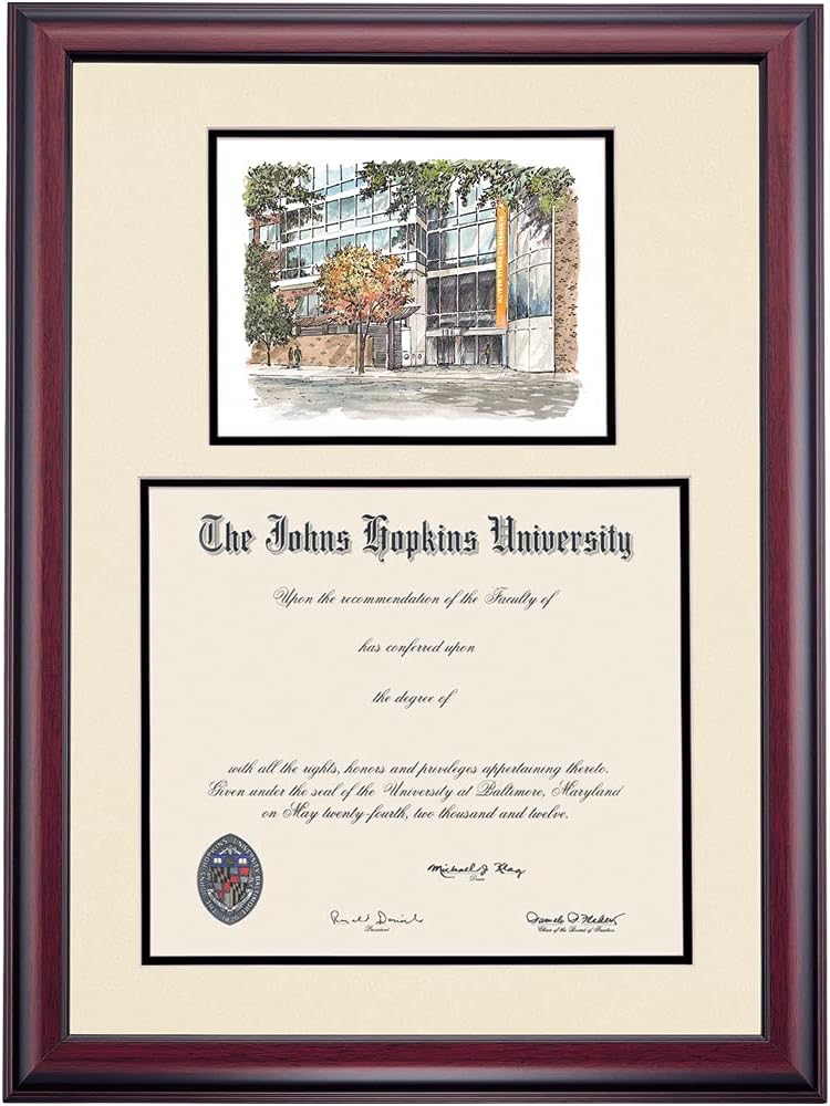 14 x 17 Black/Gold Mat Diploma Frame C98916