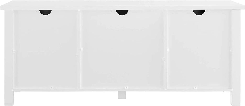 Solid White TV Console I95754