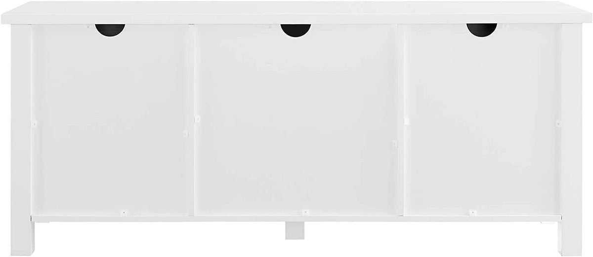 Solid White TV Console I95754
