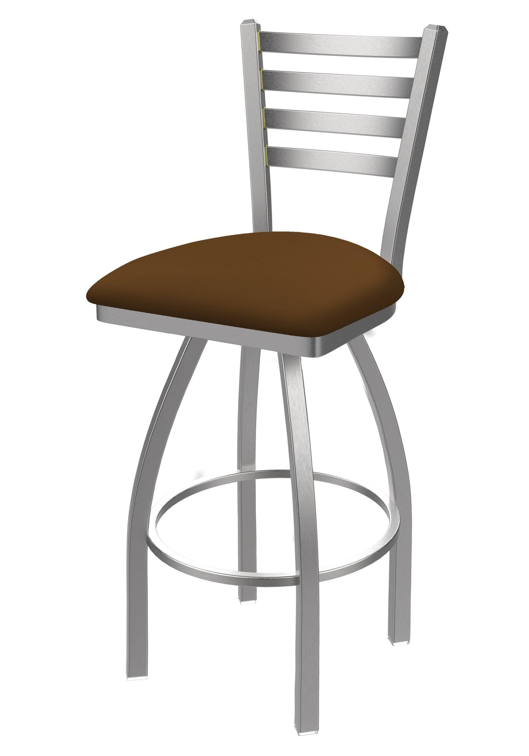 Swivel Bar Stool with Anodized Nickel Finish U597