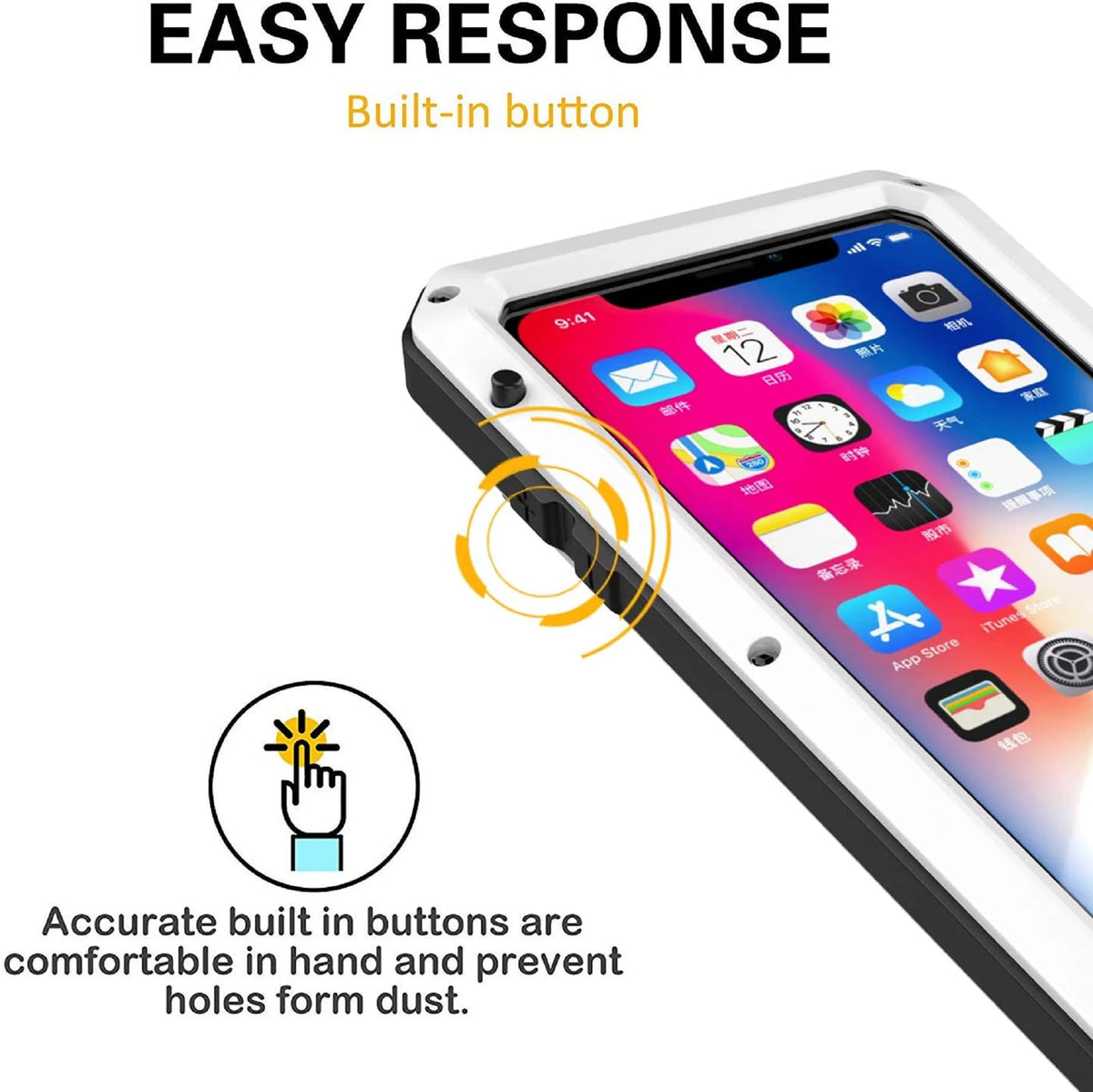 Heavy Duty Shockproof Aluminum Metal iPhone 6s Plus Case L457