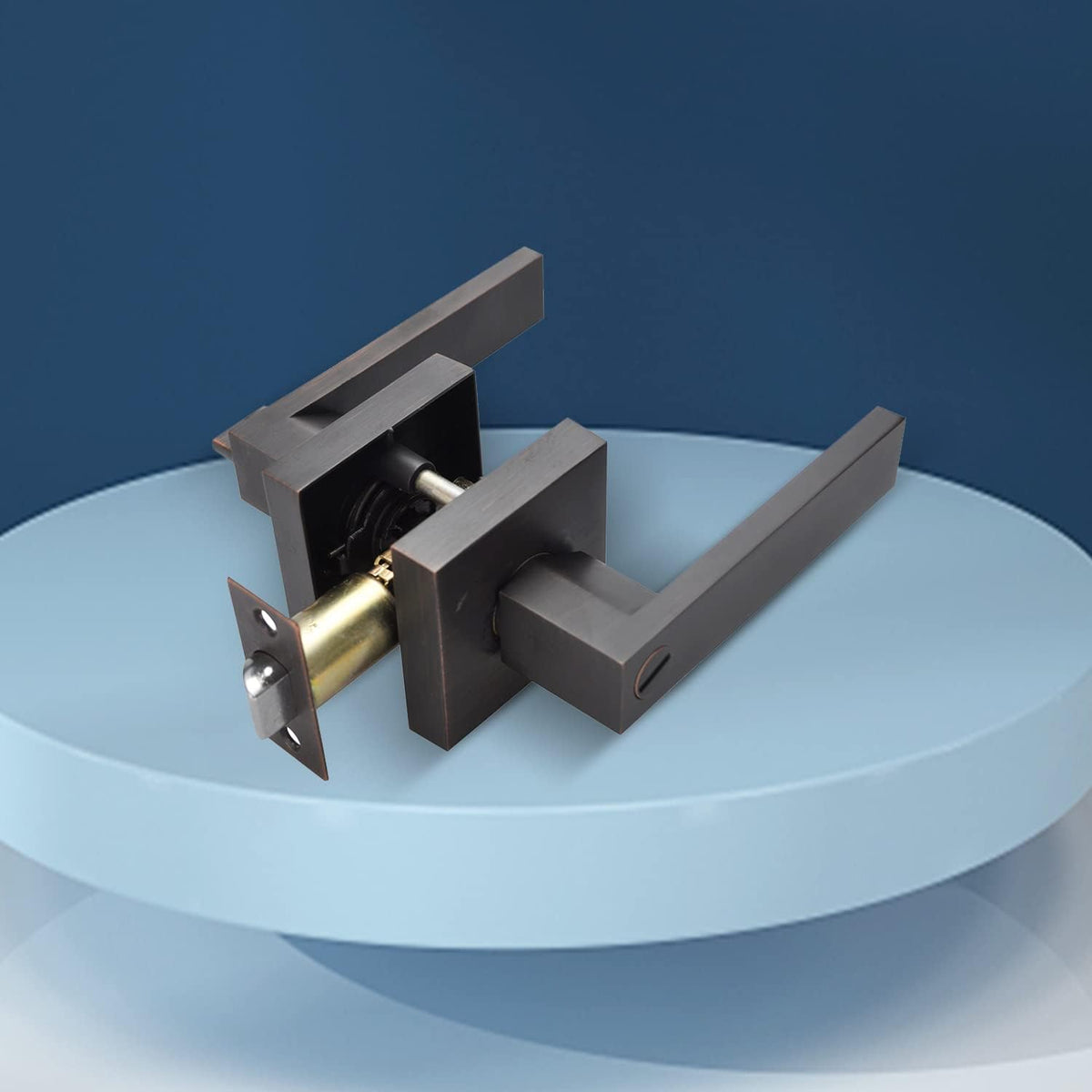 Brushed Bronze Zinc Alloy Door Lever Lock Z240595