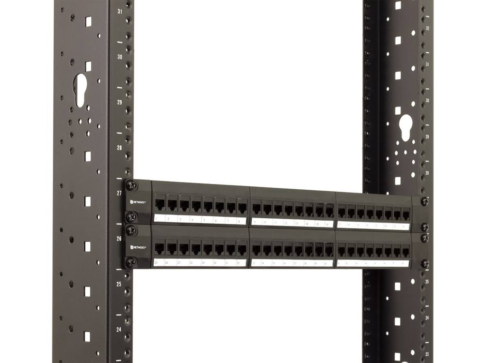 Cat6 High-Density Feed Through Patch Panel - 48 Port 2U W53953