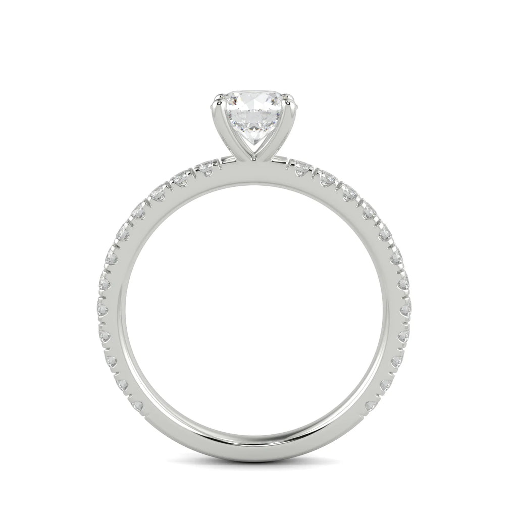 14k White Gold Lab Grown Diamond Engagement Ring I844858