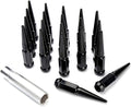 20PCs 9/16-18 Spike Purple Solid Steel Lug Nuts 4.5 INCHES Tall with Key Pack of 2 Q652900