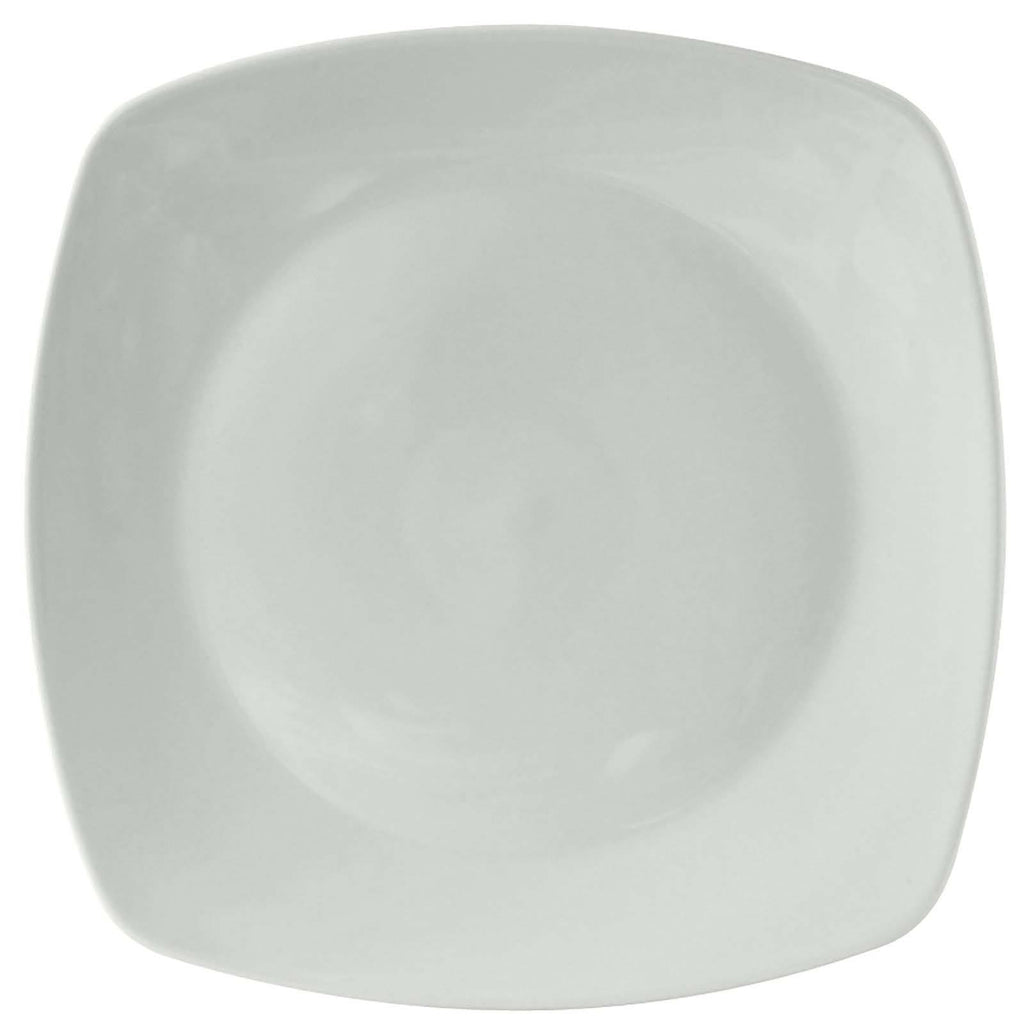12 3/4x22 Porcelain White Square China Plate - 6/Case E4053