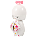 White Wood Kimono Doll Ornament G30037