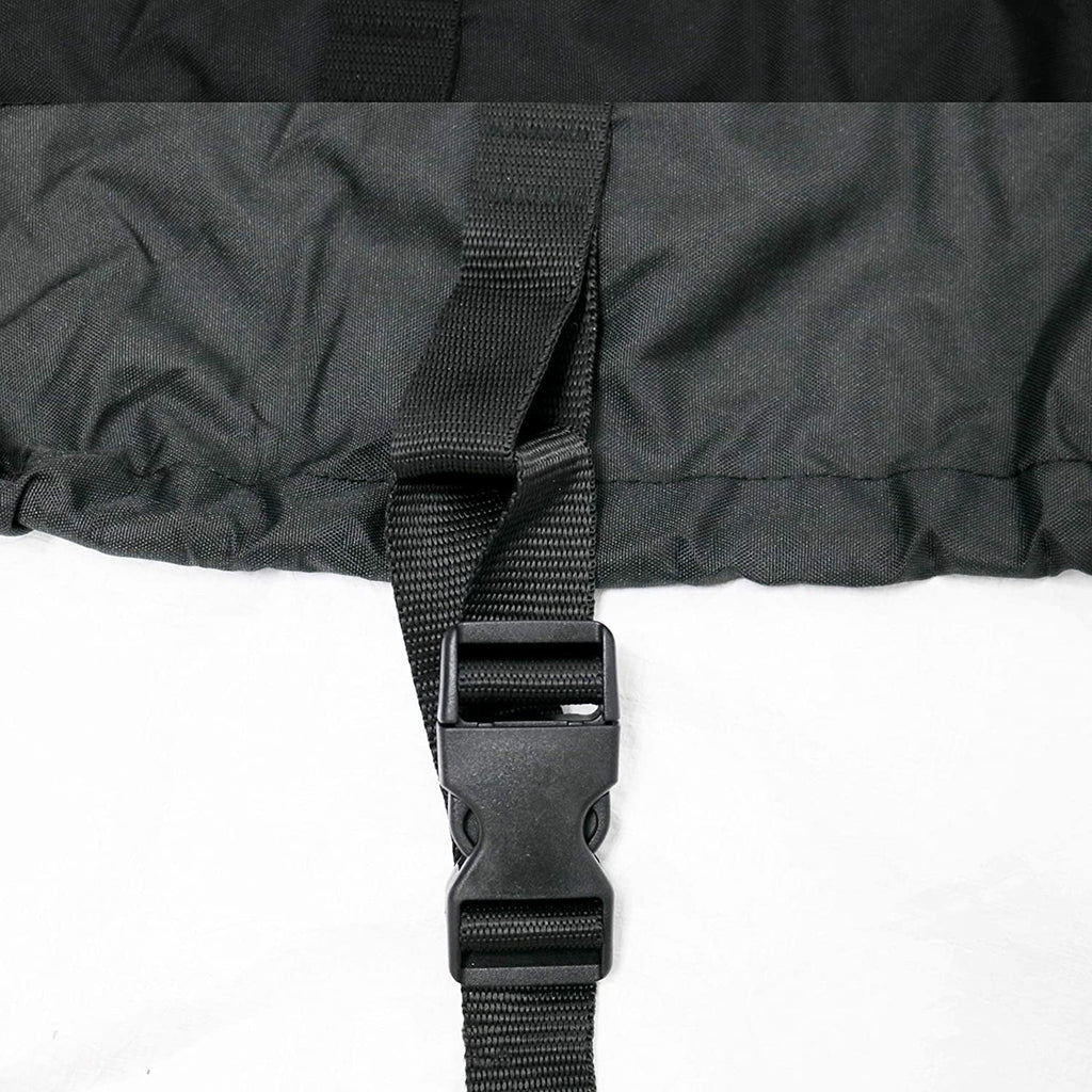 Waterproof 600D Heavy Duty Polyester PWC Cover Gray/Black Fits from 116"-125" 2 Seater R495