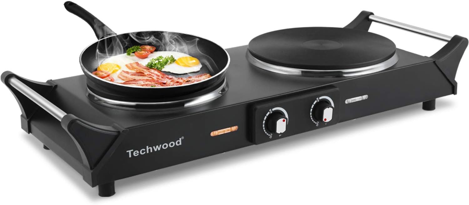1800W Portable Dual Burner Electric Hot Plate S90095