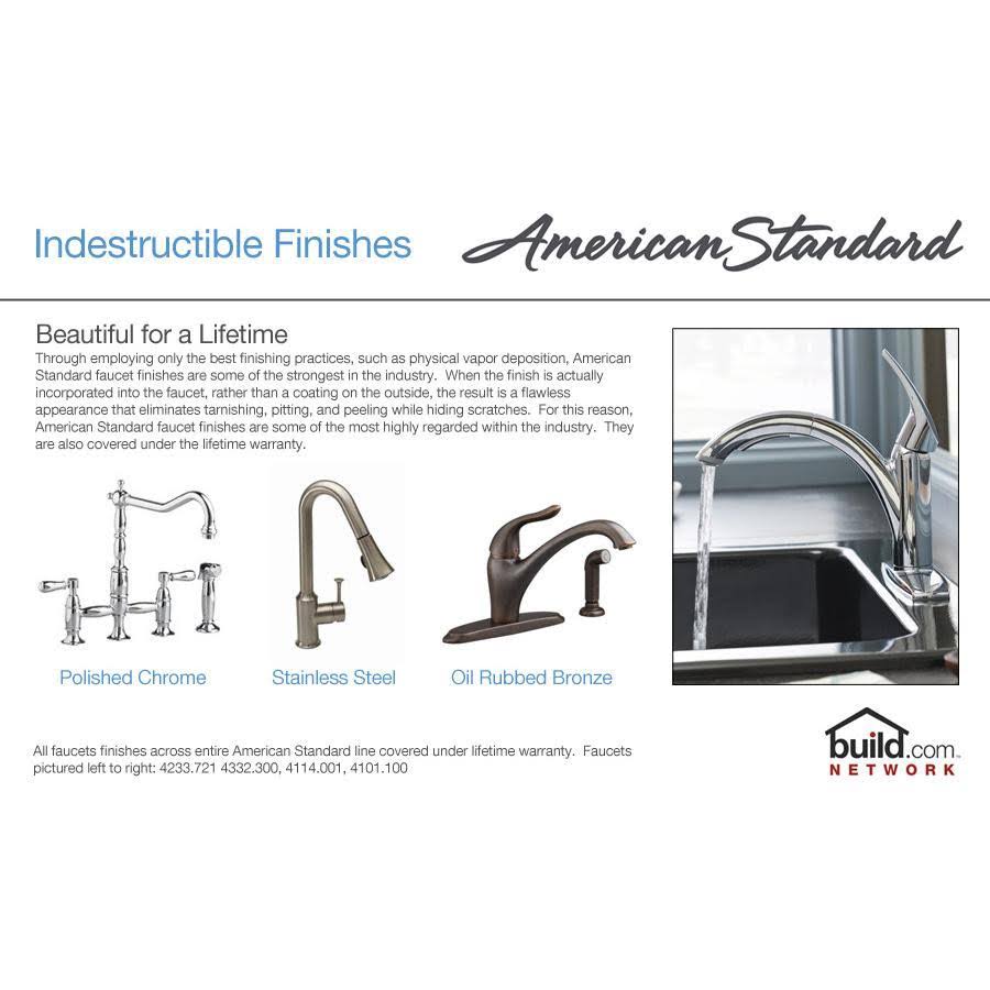 Polished Chrome Two-Handle Kitchen Faucet D3942