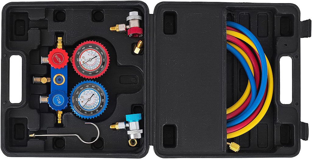 3.5 CFM Vacuum Pump Kit with R134a AC Manifold Gauge Set J16984