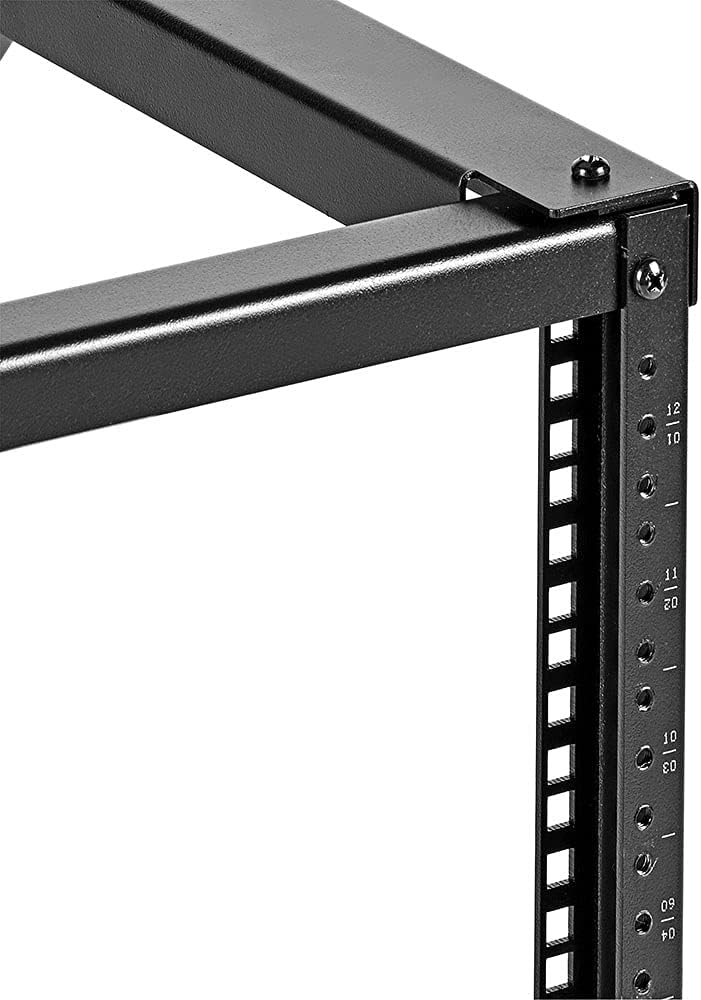 Black 15U Wall-Mount Open Frame Network Equipment Rack W42442