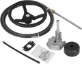 Outboard Steering System 10 Feet Marine Steering System 3/4'' Shaft with 13.5 Inch Wheel U6733