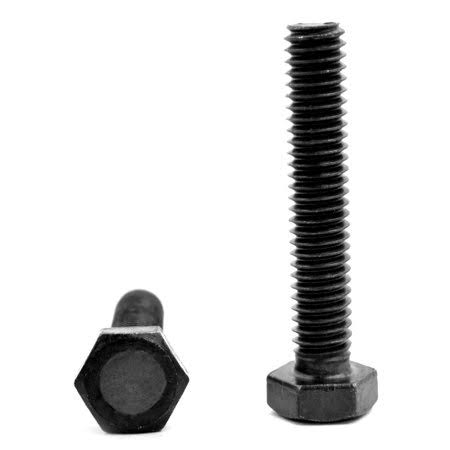 3/8-16 x 4 (FT) Coarse Thread Grade 8 Hex Tap Bolt Alloy Steel Pk 50 Y351