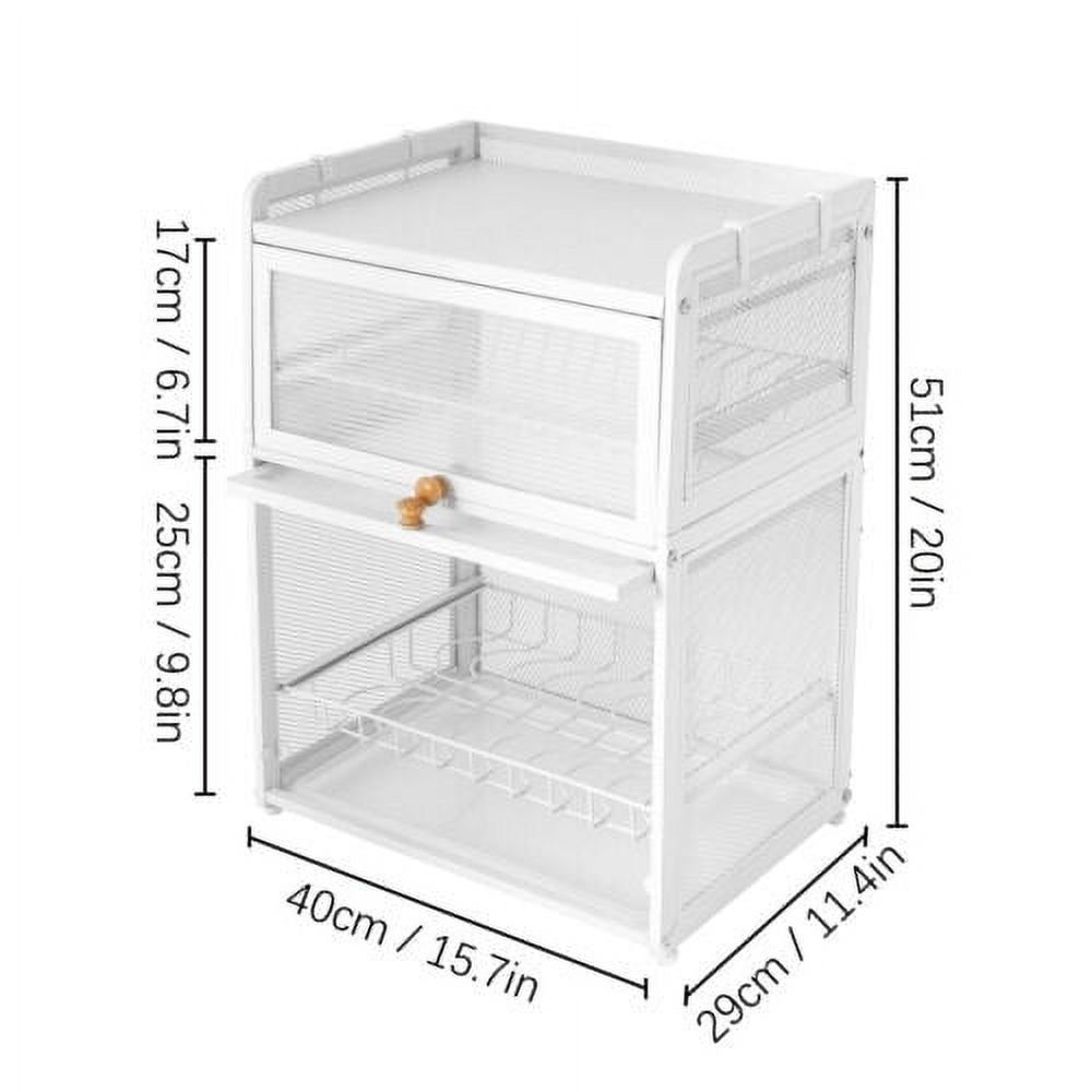 3-Tier Dish Drying Rack with Cutlery Holder D8596