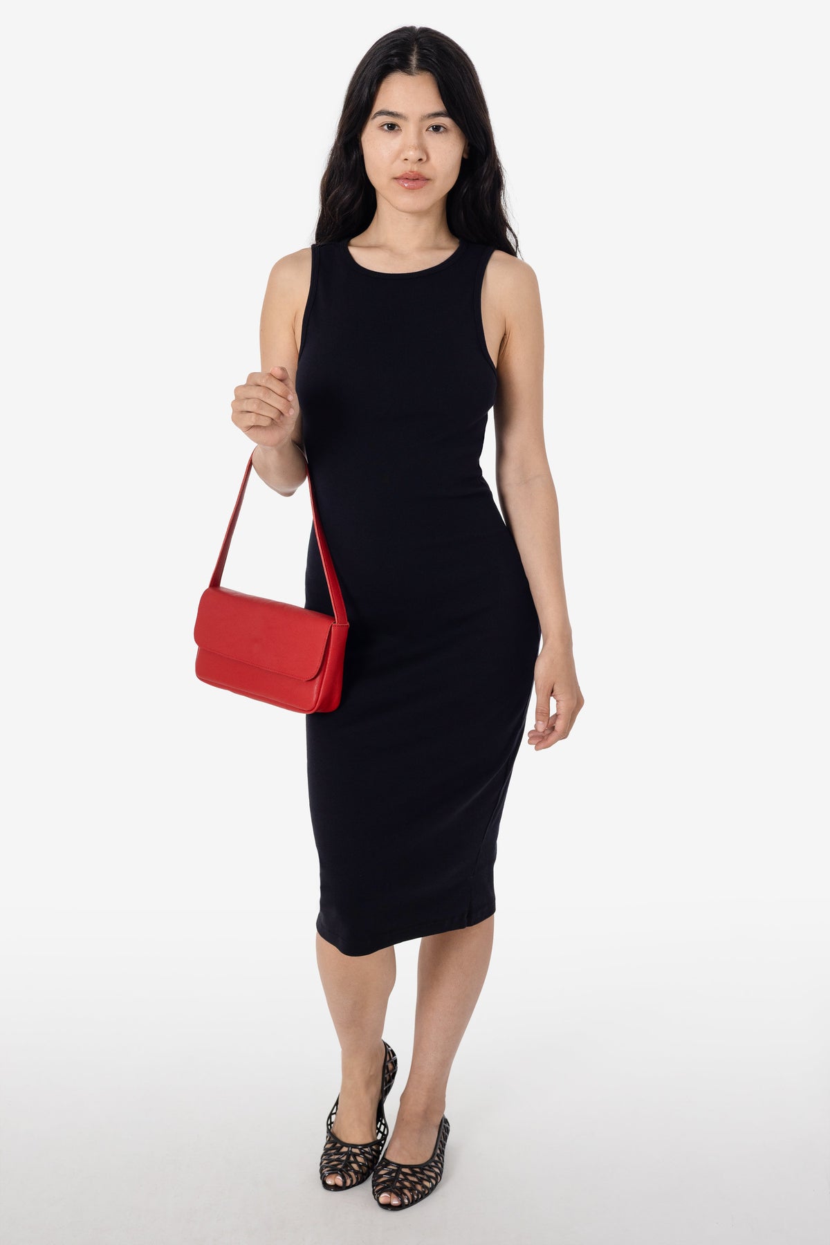 43240GD - Manantial Baby Rib Midi Dress