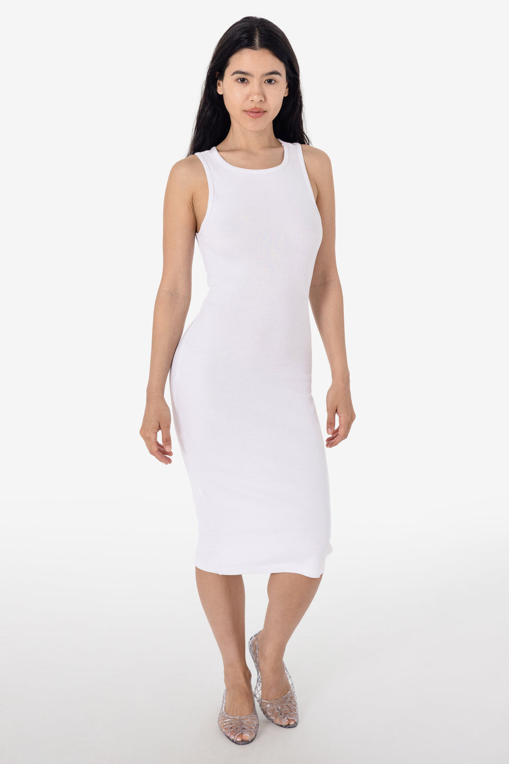 43240GD - Manantial Baby Rib Midi Dress