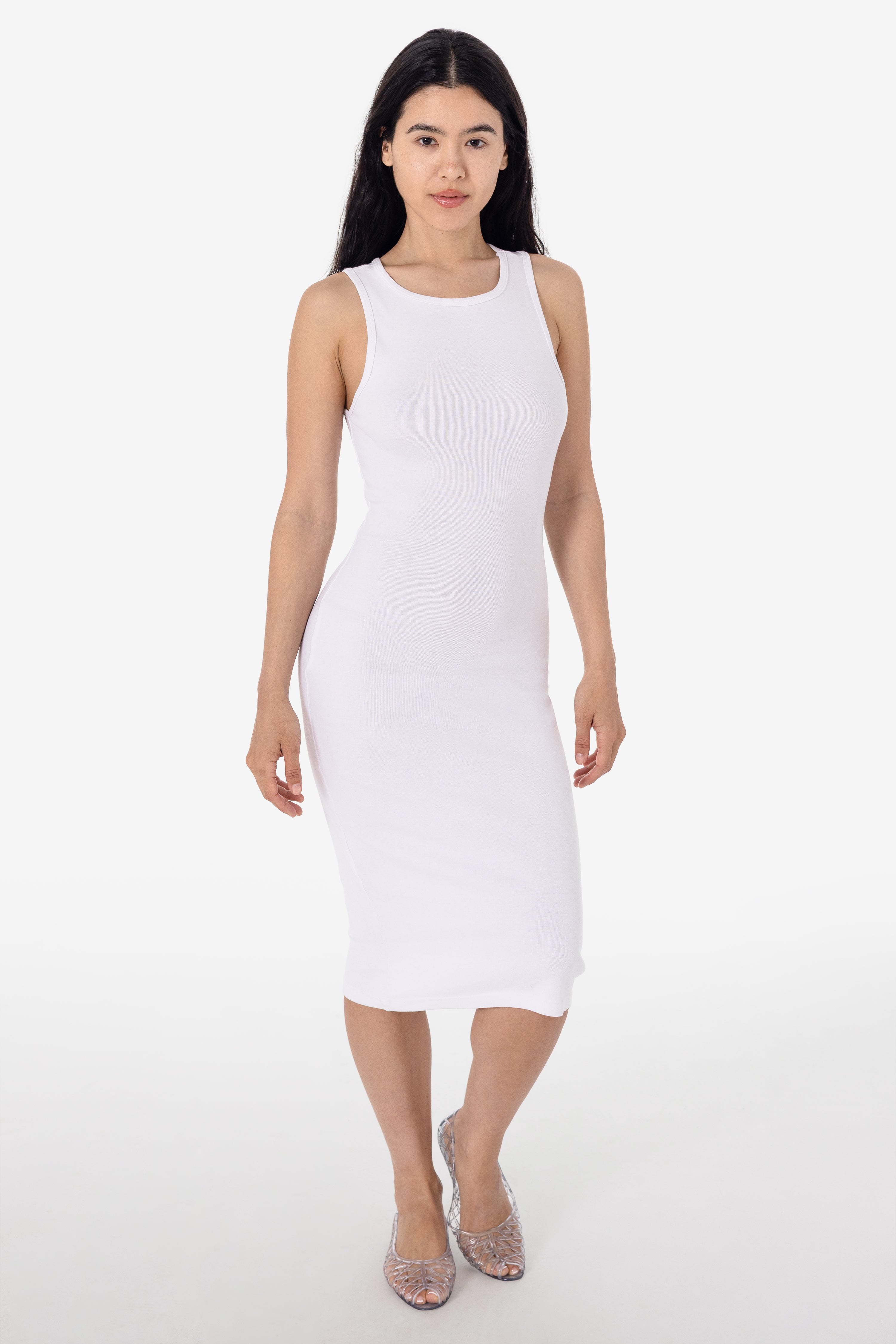 43240GD - Manantial Baby Rib Midi Dress