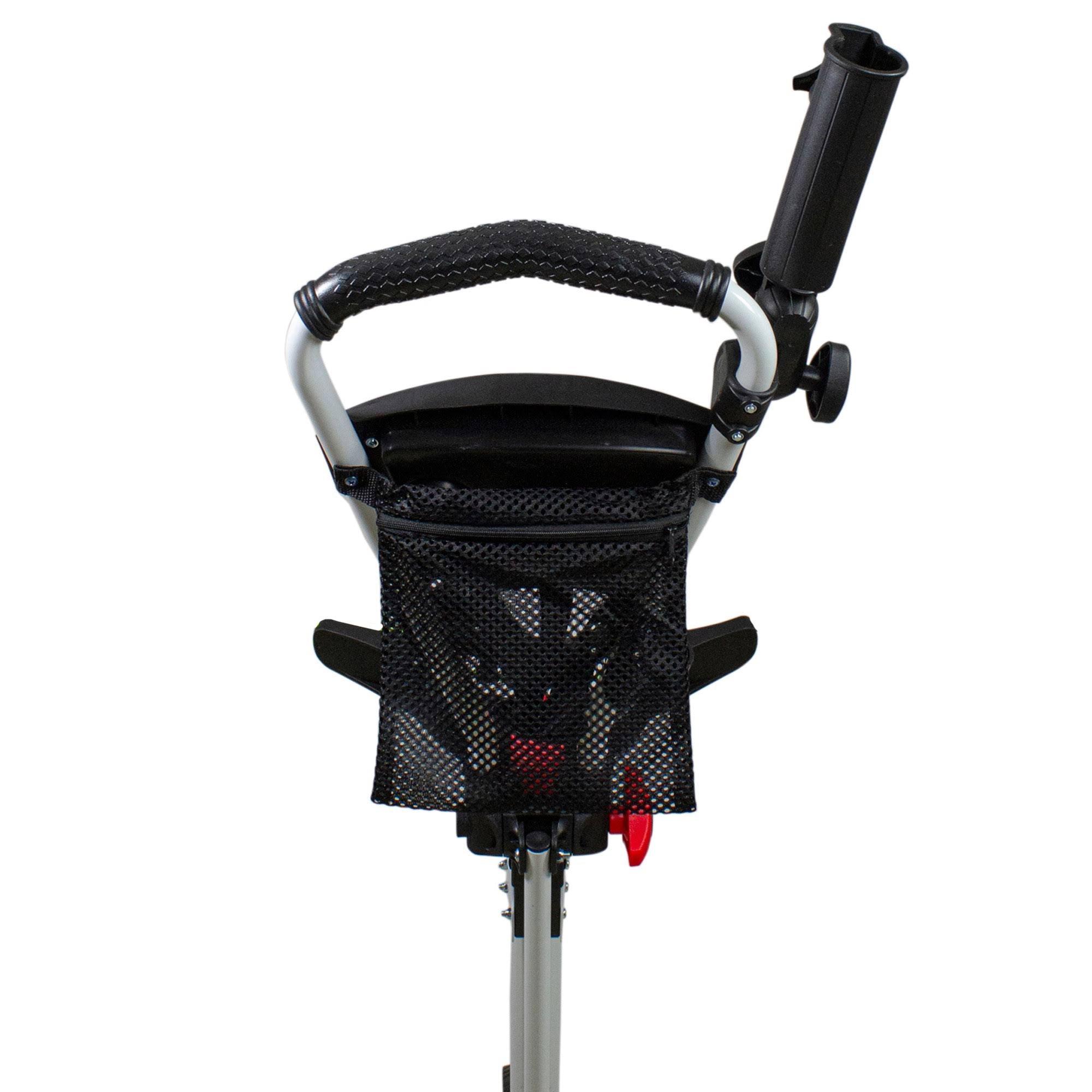 48x22 White and Black 3 Wheel Golf Bag Push Cart F105384
