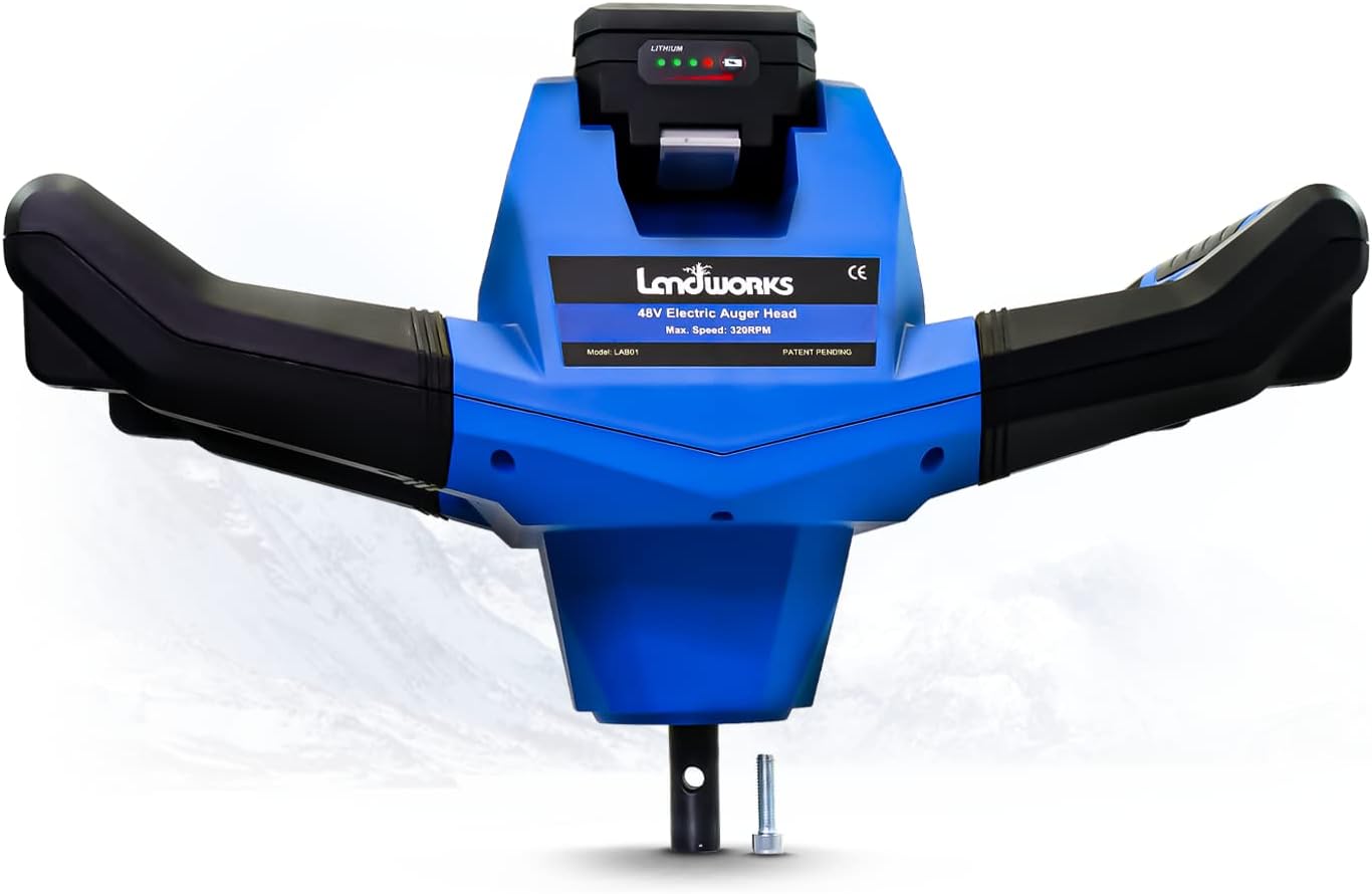 Earth Ice Auger Power Head Electric with Brushless Motor 2Ah Battery and Charger G624