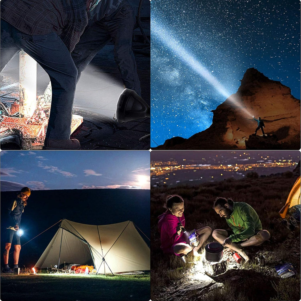 Rechargeable LED Spotlight Flashlight 90000 Lumens with Tripod L43385