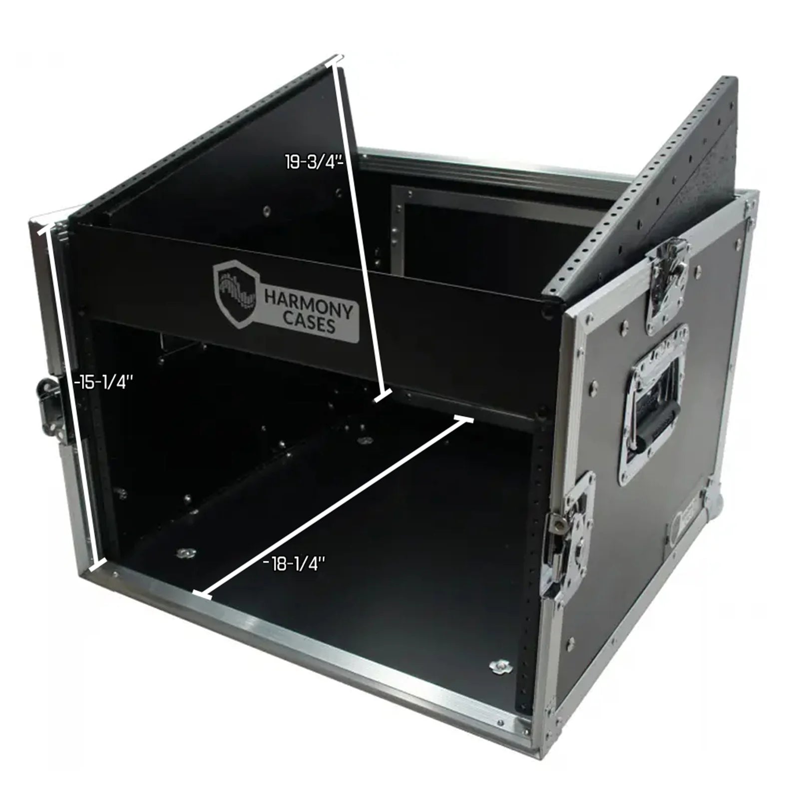 10U Slant Top 8U Vertical Mixer Rack Case H872041